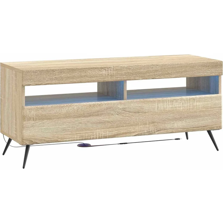 vidaXL LED-TV-Schrank BREDA 3 stk. Sonoma-Eiche Holzwerkstoff 3416920 – Bild 5