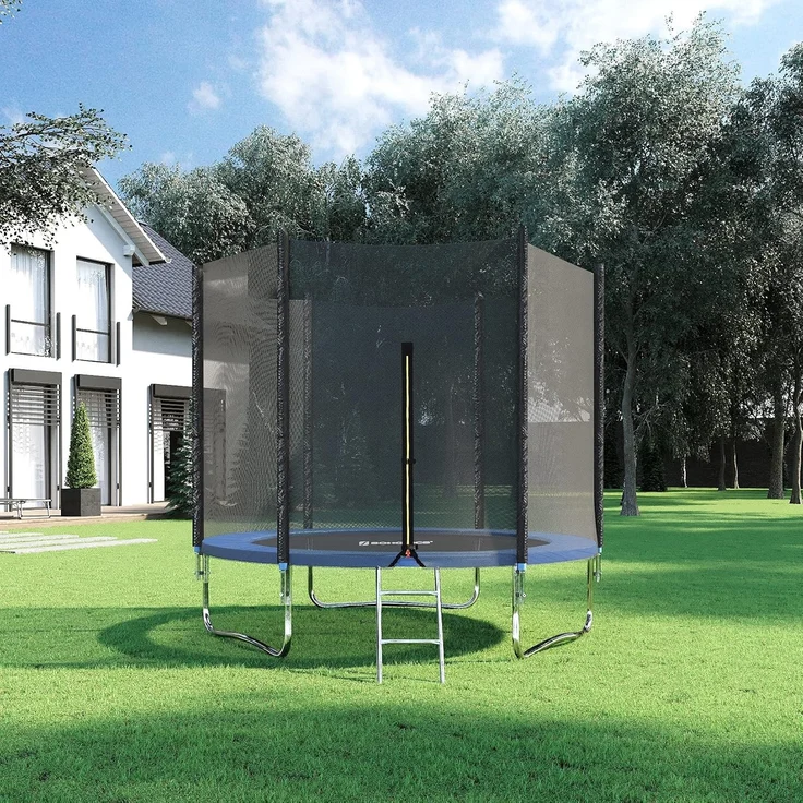 Songmics Sicherheitsnetz für Trampolin, für 6 Stangen, Ø244cm – Bild 3