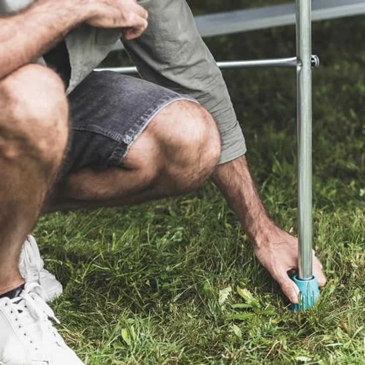Cornilleau Outdoor Tischtennisplatte 100X, wetterfest mit Push'n'Lock Klappmechanismus, blau – Bild 7