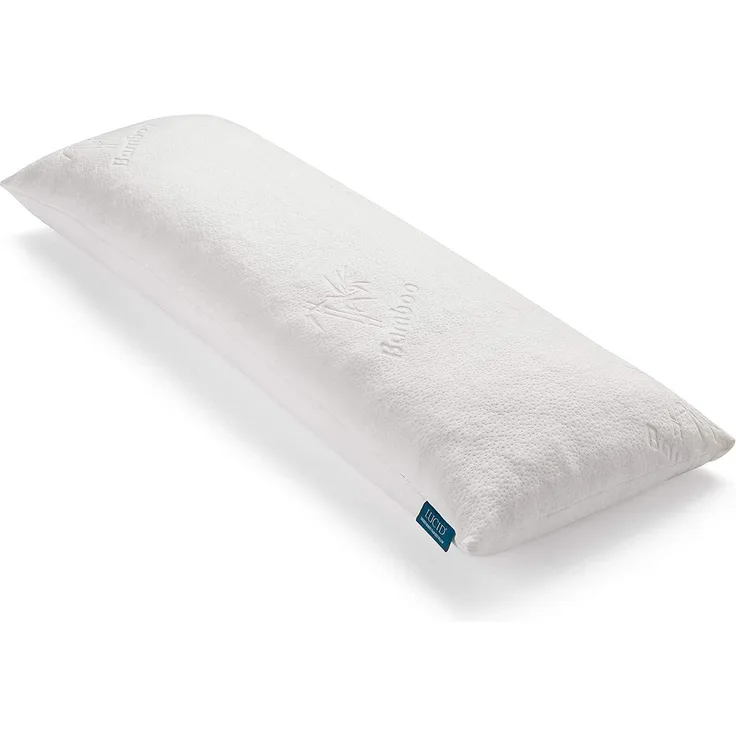 LUCID Seitenschläferkissen aus zerkleinertem Memory Foam – Körperkissen – perfekt für die Schwangerschaft – ultraweicher Rayon-Bezug aus Bambus