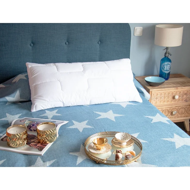 ZOLLNER Kopfkissen, Füllung: 100% Polyurethan-Luftzellenstäbchen, Rückenschläfer, Seitenschläfer, Bauchschläfer, 40 x 60 cm, 100% Polyester, vom Hotelwäschespezialisten – Bild 2