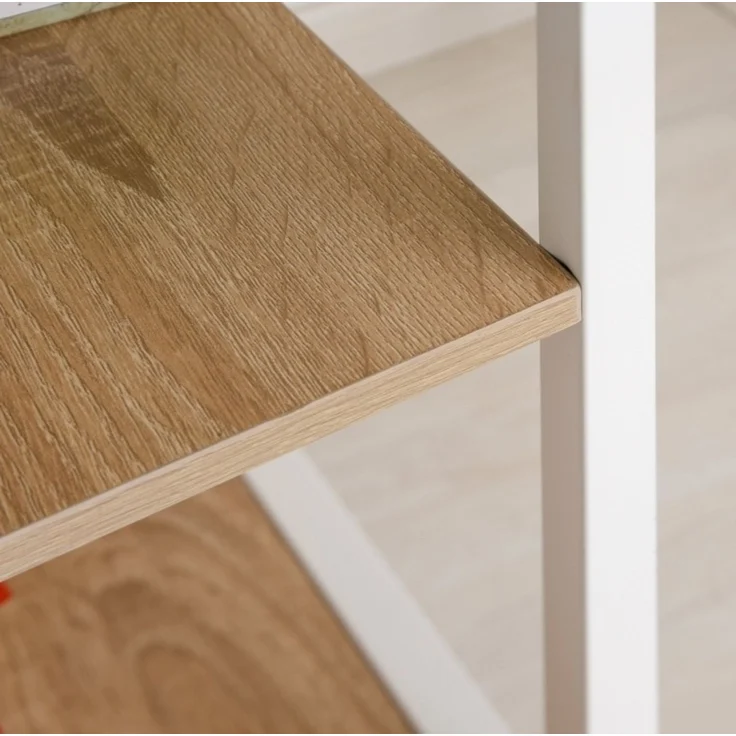 Klapptisch mit MDF-Platte und Rollen, 107x55x76 cm, Weiß – Bild 7