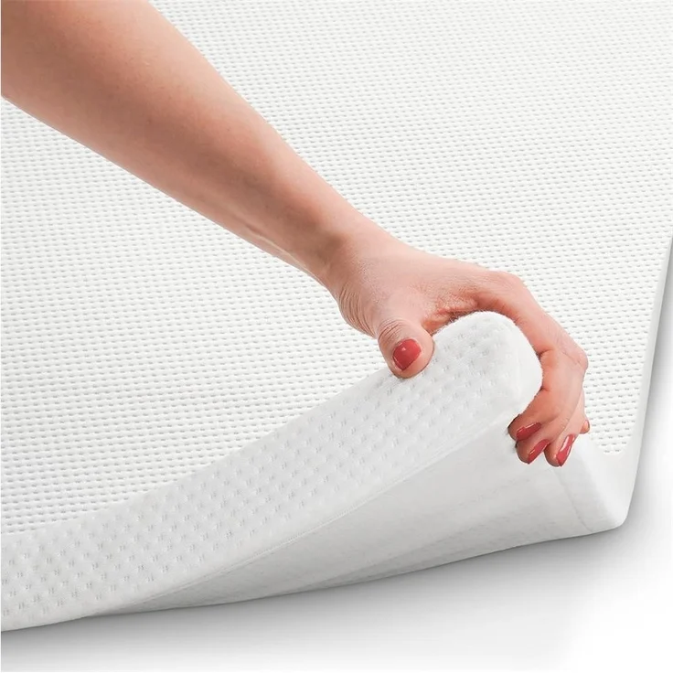 B!HOME Topper 90x200 cm, 4 cm hoch, Gelschaum, waschbarer Bezug, Anti-Rutsch – Bild 1