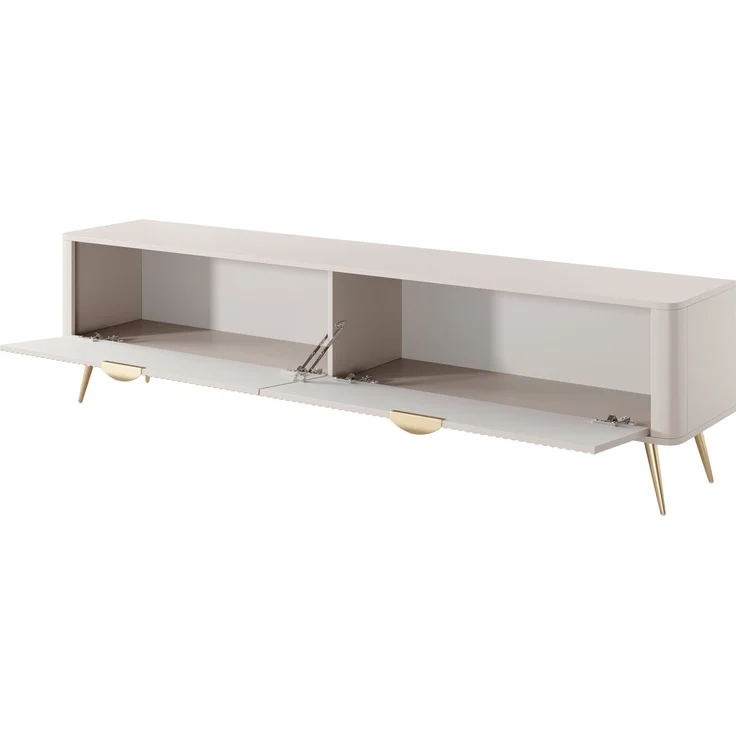Wohnzimmer-Set Literpo I (Farbe: Weiß) – Bild 4