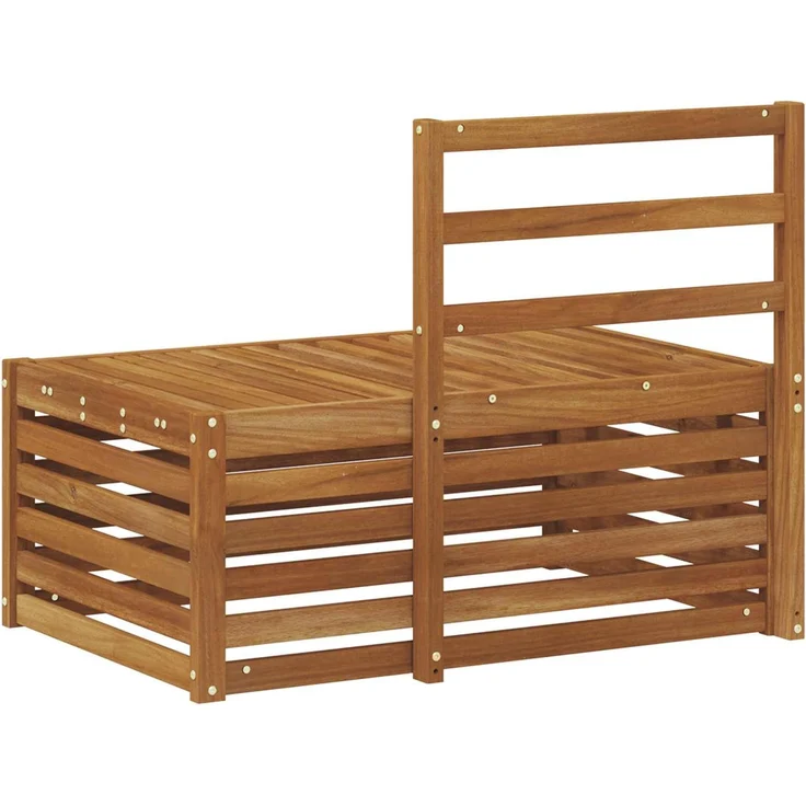 vidaXL Outdoor End Sofa Natur 91 x 63 x 73 cm Massivholz Akazie 900504 – Bild 6