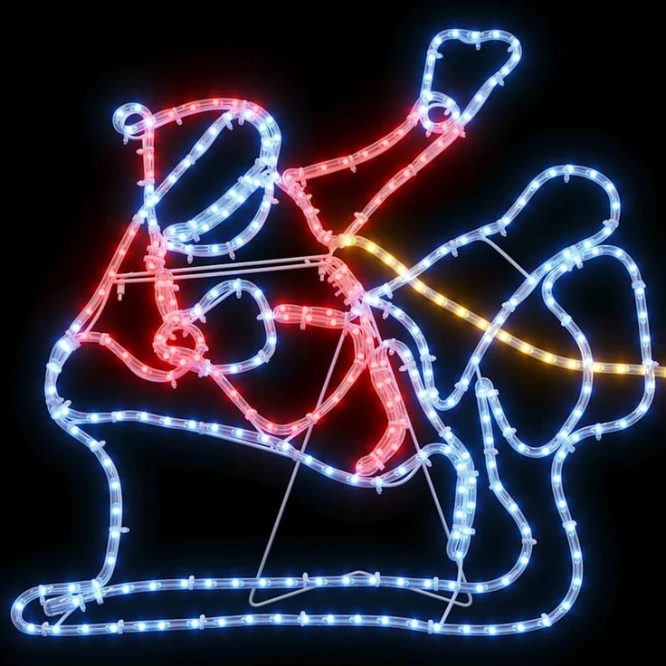 vidaXL Weihnachtsdekoration Mehrfarbig 69 x 79 cm PVC 42019617 – Bild 9