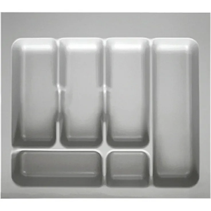Besteckeinsatz-2, grau 55 cm (B 450-490 x T 360-440 mm) mit 6-Facheinteilung/ Besteckeinsatz / Besteckkasten