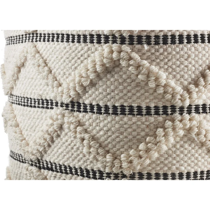 Kobolo Sitzwürfel Sitzpouf Pouf - JAIPUR - aus Baumwolle mit Muster (1 Stück) – Bild 3