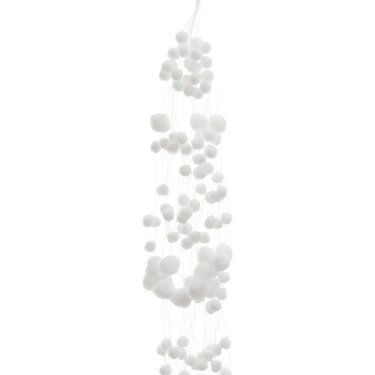 Kaemingk Schneeballgirlande weiß 78 cm