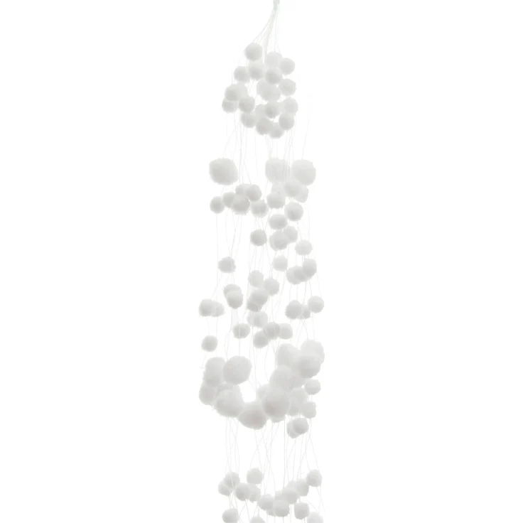 Kaemingk Schneeballgirlande weiß 78 cm