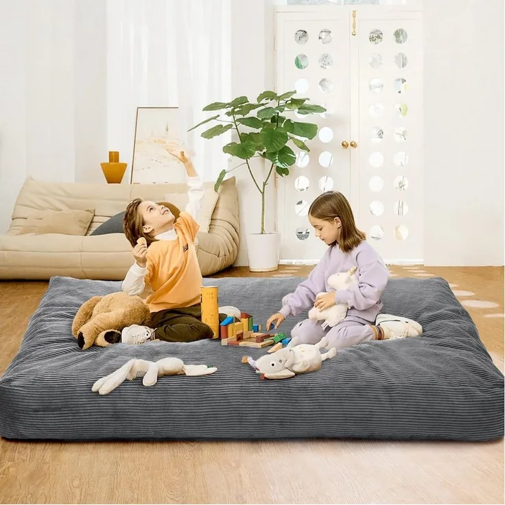 GarveeMore Sitzsack Sessel Bodensessel Beanbag aus Cord für Erwachsene & Kinder