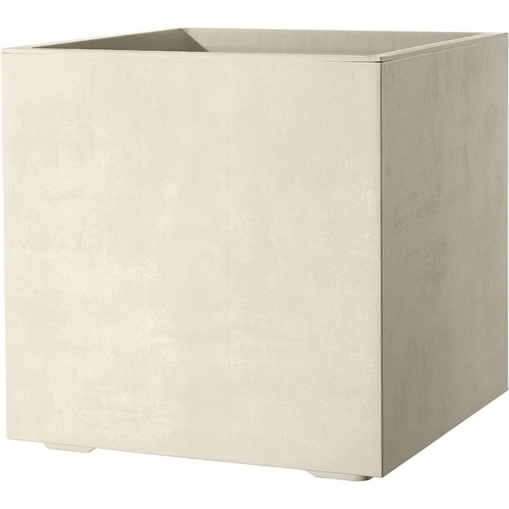 XXL Pflanzkasten Pflanzkübel Millennium 80 L in Creme mit Tolle Naturstein Optik – Bild 3
