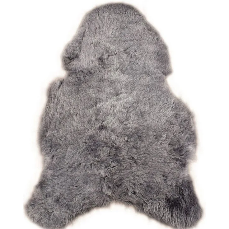 KUHFELL online & NOMAD Fellteppich Echtes großes Lammfell Schaffell Teppich in Weiß Schwarz Blau Braun, Atmungsaktiv, Temperaturausgleichend, Antibakteriell