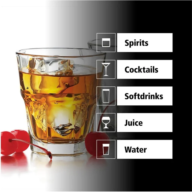 LIBBEY Gläser-Set Rocks Glas -GIBRALTAR- 207 ml, Ø: 8 cm, H: 8 cm, 12er Set, 12-tlg, Glas, hochwertig verarbeitet, im modernen Design – Bild 3