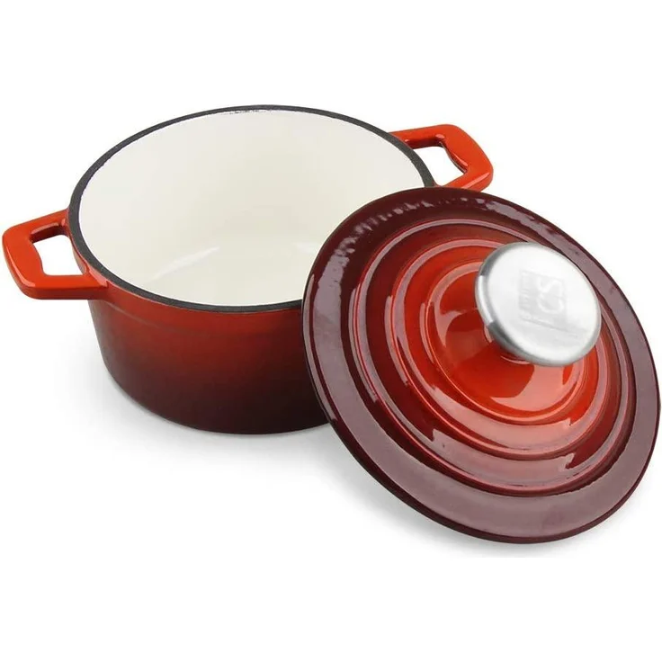 CS Koch-Systeme Topf-Set Xanten, Gusseisen (Set, 7-tlg, je 1 Fleischtopf Ø 16/26 cm, 1 Bratentopf Ø 24 cm, 1 Pfanne Ø 28 cm), Induktion – Bild 8