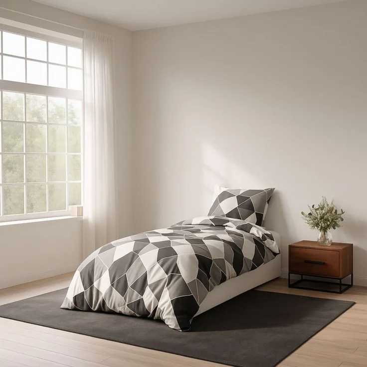 ZIRVEHOME Bettwäsche Bettwäsche, Microfaser, 2 teilig, Bettwäsche 155x220 cm Bügelfrei, Pflegeleicht, Atmungsaktiv