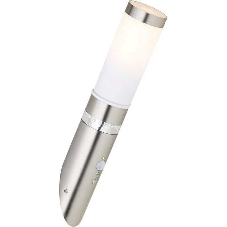 Brilliant Leuchten No. G46798-82 Außenwandfackel mit Bewegungsmelder Bole LED edelstahl