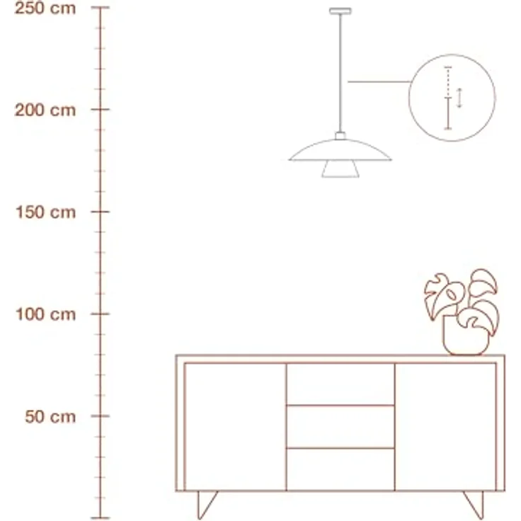 OSRAM Hängelampe Decor Flying Mushroom, Pendelleuchte aus Stahl in schwarz/weiß mit E27-Fassung – Bild 9