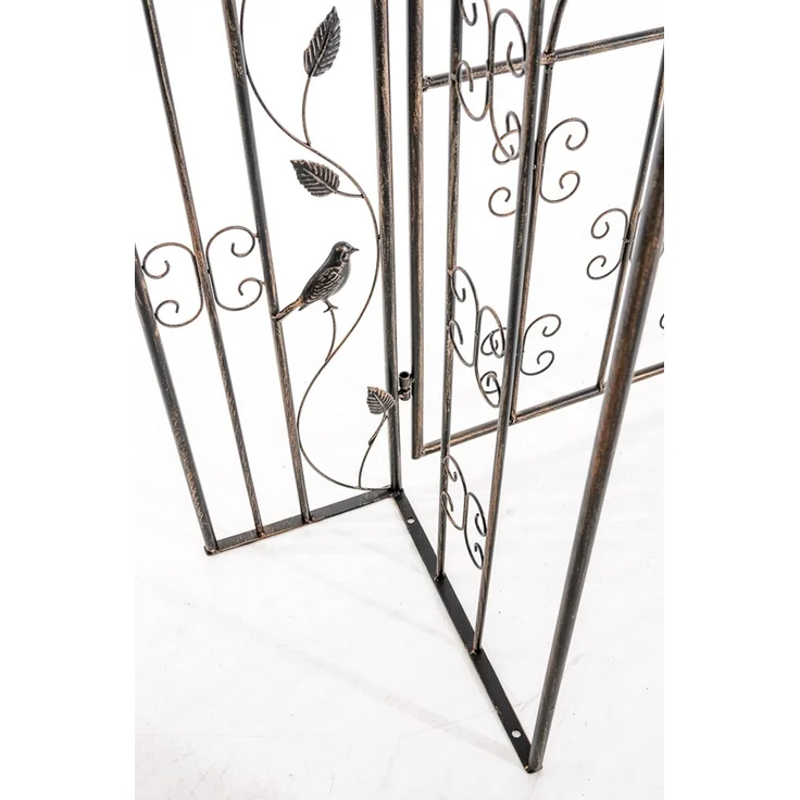 Rosenbogen ANDERS - 144x36x270cm, Metall, Bronze | Rankhilfe Rosen Rankgitter Gartendekoration – Bild 8