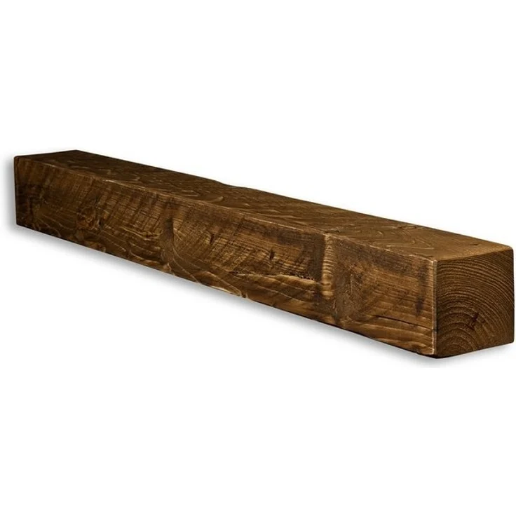 Levandeo® Wandregal, levandeo Wandregal Holz Massiv 100x10cm Nussbaum Farbig Wandboard – Bild 4