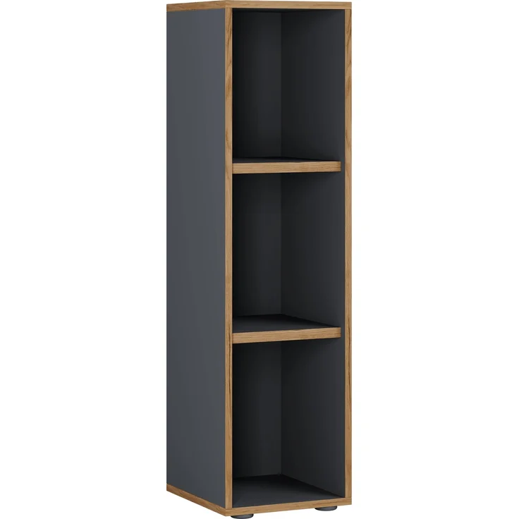 VCM Büroregal & Bücherregal Salia 920713 Anthrazit H. 110 x B. 30 x T. 32 cm – Bild 2