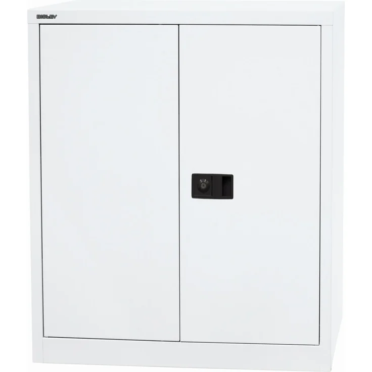 Bisley 'Universal' Flügeltürenschrank, Verkekrsweiß, 100 x 40 x 91,4 cm, 1 Fachboden – Bild 2
