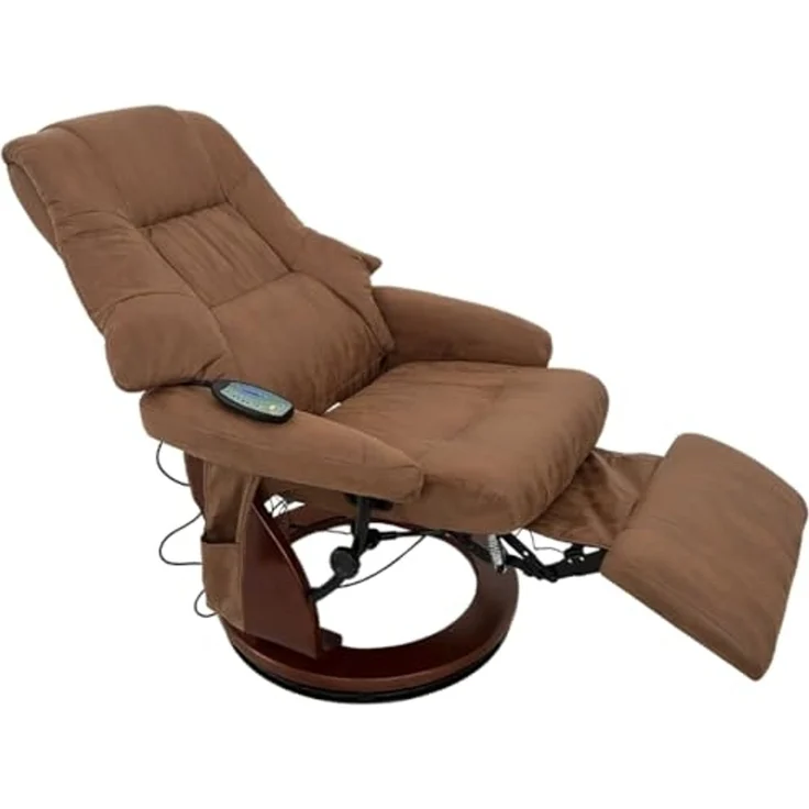 abc HOME Sessel braun, Fernbedienung, elektrisch, Massage, Liegefunktion – Bild 5