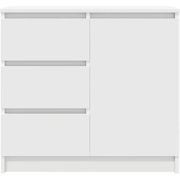 vidaXL Sideboard mit Schublade Weiß 71x35x65 cm Holzwerkstoff 861571 – Bild 5