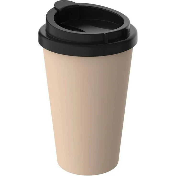 elasto Coffee-to-go-Becher 350 ml Kaffeebecher To Go doppelt isolierter Becher, Made in Germany, BPA-frei, Teebecher, Coffee Mug, recycled Becher – Bild 1