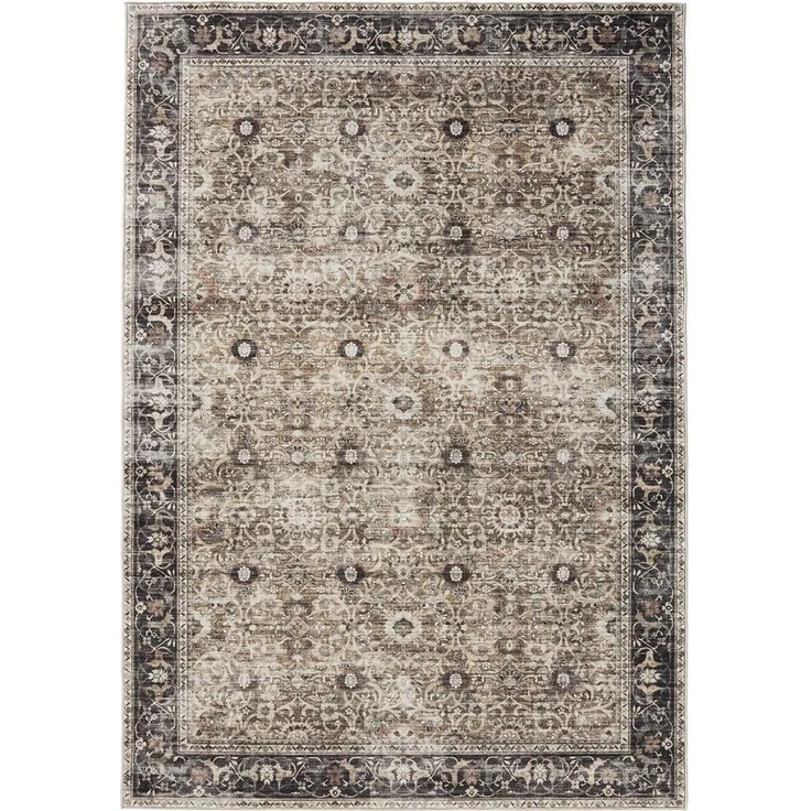 benuta Teppich George, rund, Höhe: 5 mm, Vintage-Look, Kurzflor, Teppich Wohnzimmer, Schlafzimmer, Waschbar – Bild 5