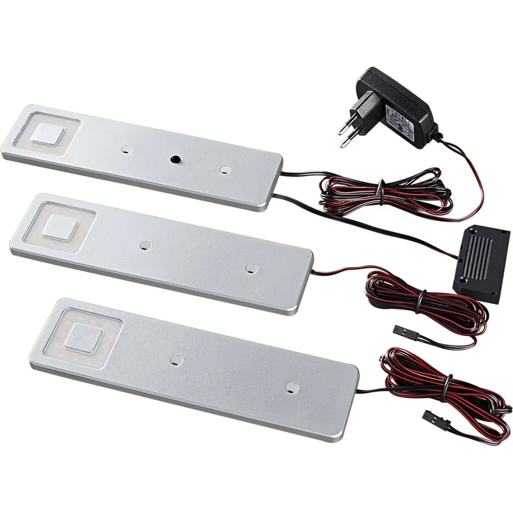 Heitronic Nr. 500946-HE LED Unterbauleuchte Imola 3er Set silber – Bild 2