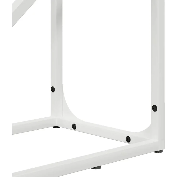 vidaXL Brennholzregal Weiß 40x25x100 cm Kaltgewalzter Stahl 864332 – Bild 8