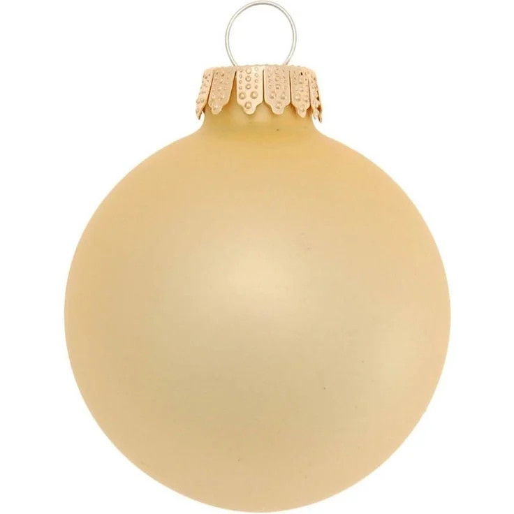 Krebs Glas Lauscha Weihnachtsbaumkugel Glaskugelsortiment Goldfarben Glanz/Satin, Ø ca. 5 cm (12 St), Weihnachtsdeko, Christbaumschmuck, Christbaumkugeln aus Glas – Bild 2