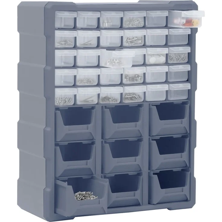 vidaXL Multi-Schubladen-Organizer mit 39 Schubladen 38x16x47 cm 149604 – Bild 2