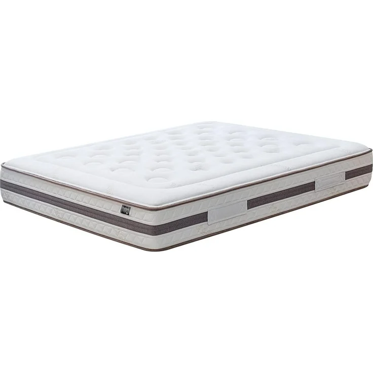 Kuo Dream - Eco Natur Matratze | 100% Spanisch, Oeko-TEX | Taschenfederkern, Baumwolle-Bamboo | Lendenwirbelstütze Latex, Ganzjährig, Beige, 135x190 cm – Bild 1