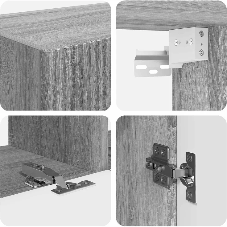 vidaXL TV-Schrankset 6 stk. 31 x 30 x 60 cm Sonoma-Grau 3409129 – Bild 9