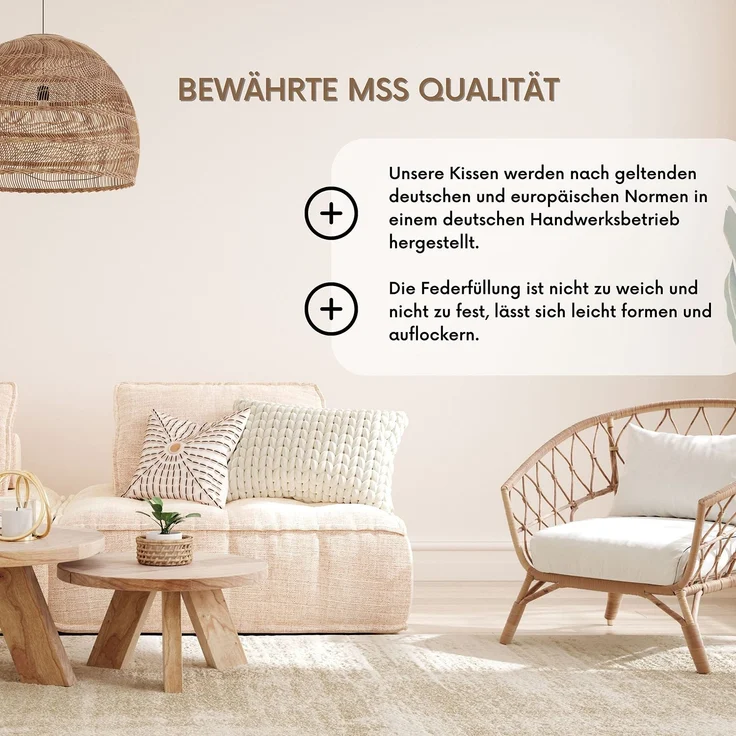 MSS e.K. Klein-/Sofa- und Kuschelkissen 25x40 cm – Bild 4