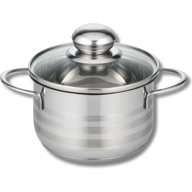 Topf ELO BRILLANT D 14 cm silber Bratentopf Universaltopf Suppentopf Kochtopf – Bild 1