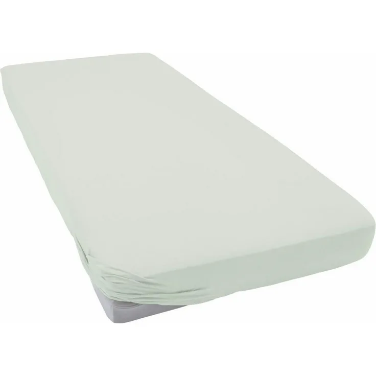 Estella Zwirn-Jersey 1 teilig Spannbetttuch 100x200 cm Spannbettlaken jade