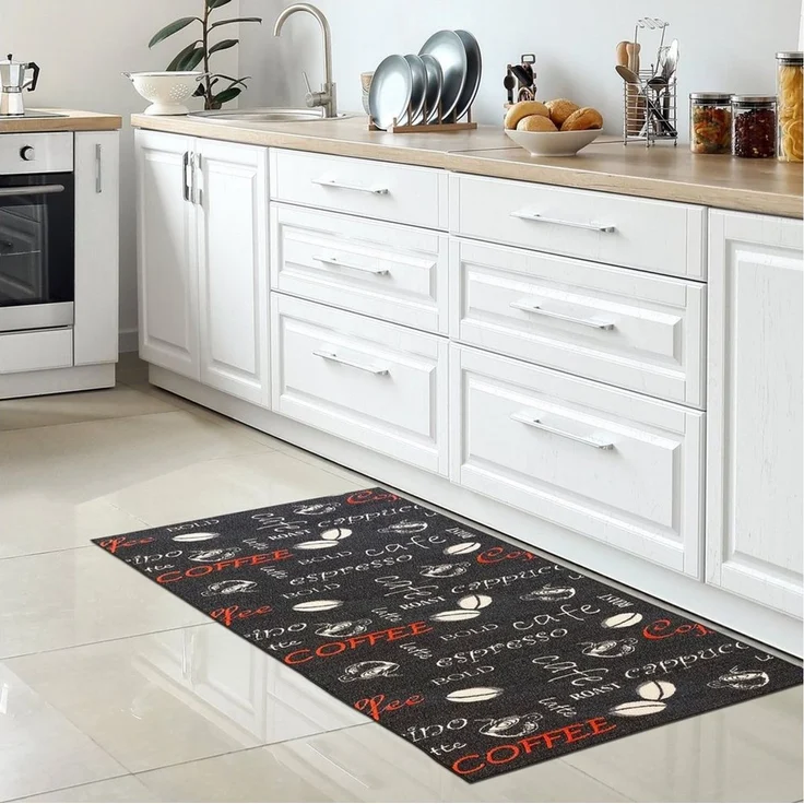 Carpetia Küchenläufer Küchenteppich Modern, rechteckig, Höhe: 5 mm, rutschhemmender Rücken, pflegeleicht, robust – Bild 1