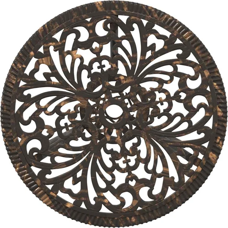 vidaXL Garten Bistro Set 3 pcs Bronze Aluminium 42002390 – Bild 7