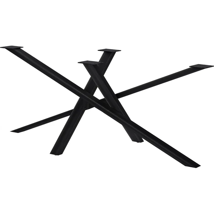 CLP Tischbeine Finney aus Stahl,antik schwarz 180x80x72 cm