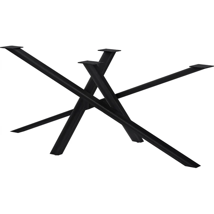 CLP Tischbeine Finney aus Stahl,antik schwarz 180x80x72 cm – Bild 1