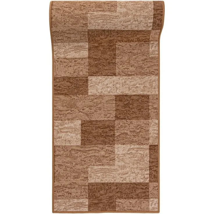 Mazovia Läufer Läufer Teppichläufer Brücke - Vorzimmer Küche - Beige, 67 x 100 cm, Kurzflor, Rutschfest, Meterware, Verschiedene Größen