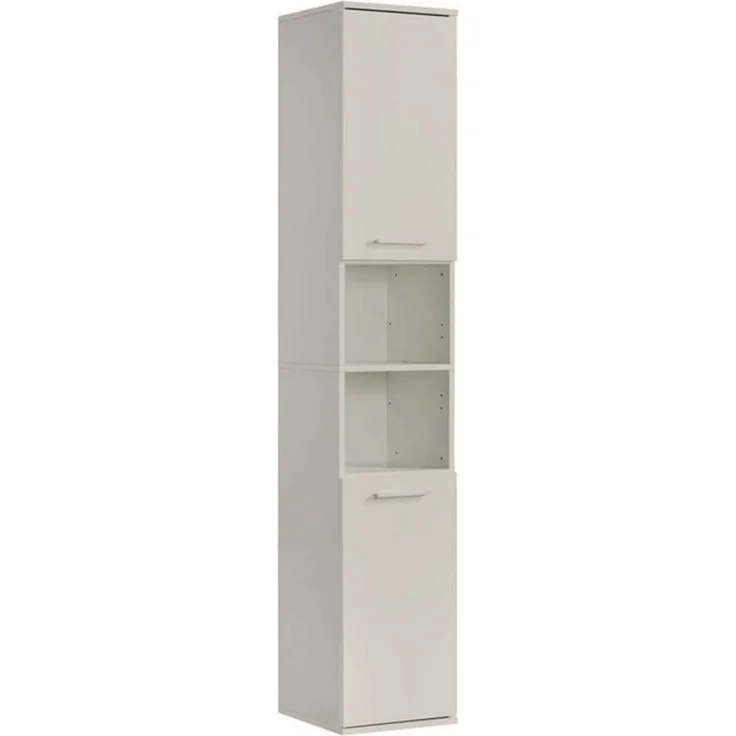 mokebo Hochschrank Der Kapitän (180x33x34 cm, in Kaschmir, mit 5 Einlegeböden) hoher Badschrank, Badezimmerschrank, Badregal in Beige Grau – Bild 4