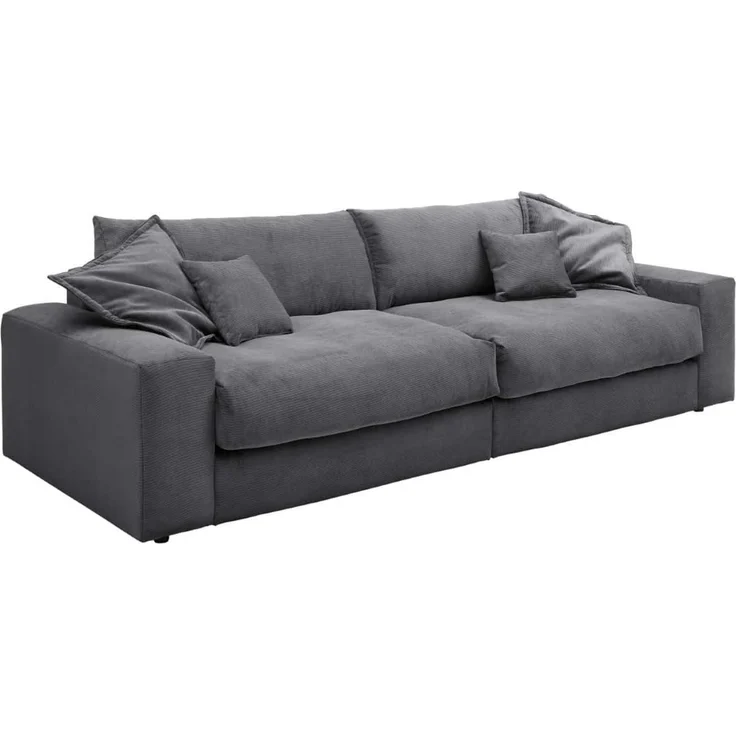 Big Sofa Kamil von ED Exciting Design im Fjord Cordbezug mit optionalem Hocker – Bild 4