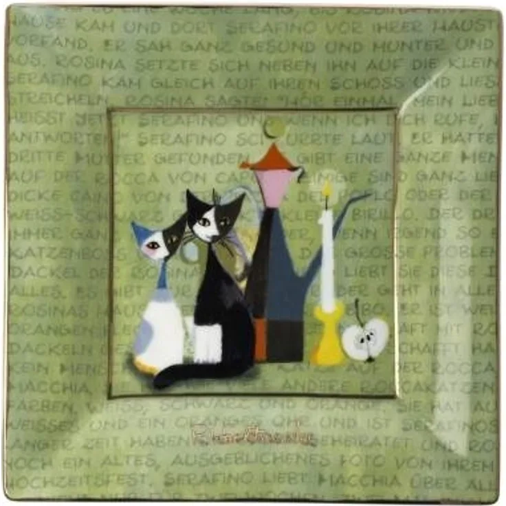Goebel Schale Rosina Wachtmeister - La storia, Dekoschale, Dekoteller, Fine Bone China, Bunt, 16x16 cm, 66861011