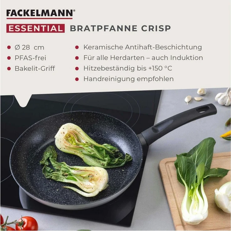 FACKELMANN Bratpfanne Antihaft-Pfanne, Aluminiumpfanne – Bild 2