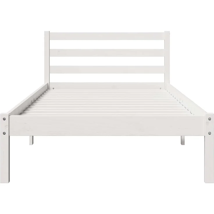 vidaXL Bettrahmen Weiß 225,5 x 85,5 x 69,5 cm Massivholz Kiefer 869775 – Bild 4
