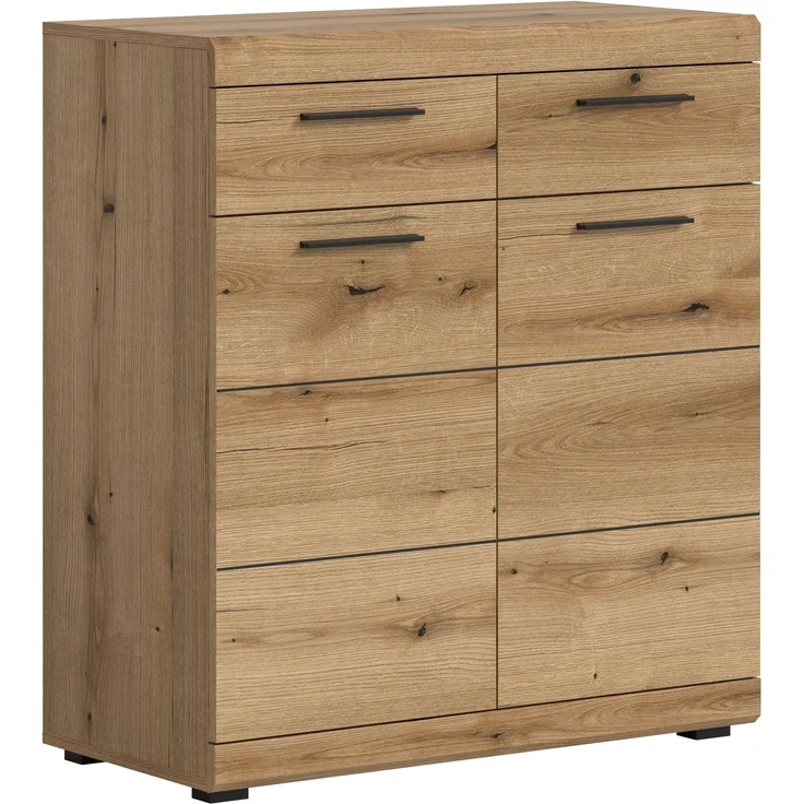 Schuhkommode >Scout< 2 Schübe, 2 Türen, in Evoke Eiche Dekor - 90x96x37cm (BxHxT) – Bild 1